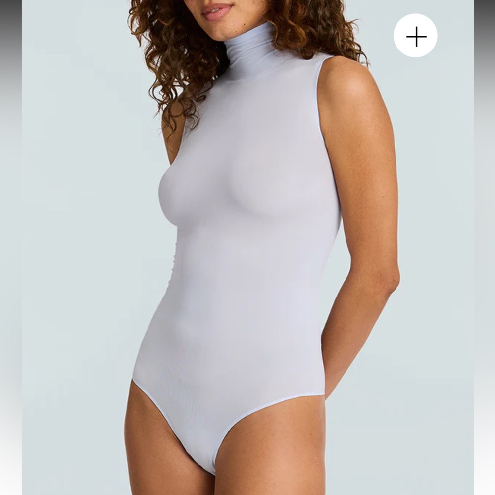 Commando Sleeveless Mock Neck Ballet Bodysuit - Periwinkle